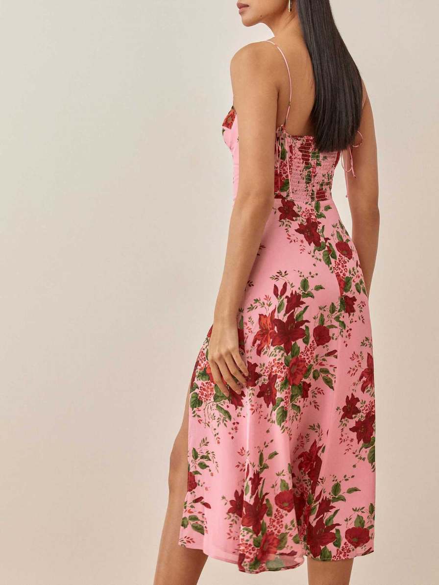 Women's Reformation Petites Juliette Dress Rose Flower | USA-036485