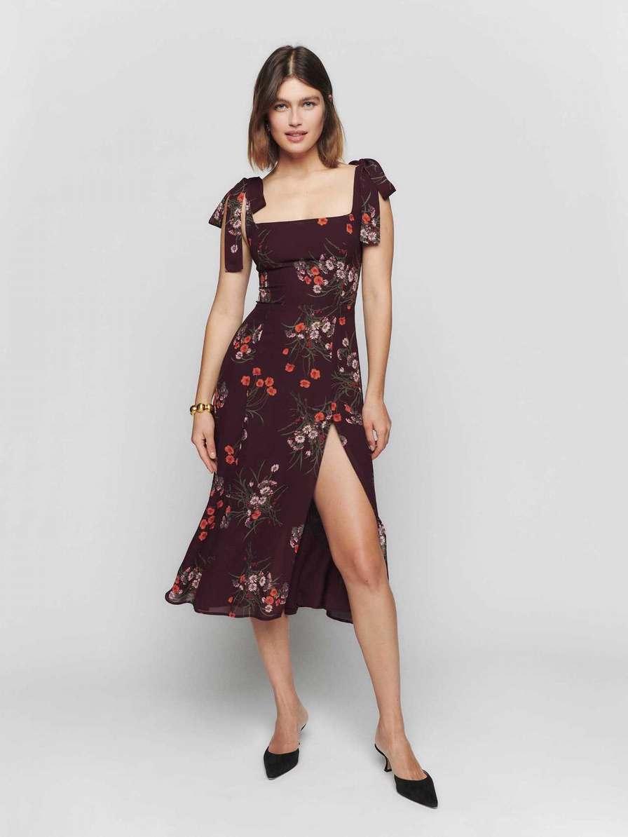 Women's Reformation Petites Twilight Dress Flower | USA-4321857