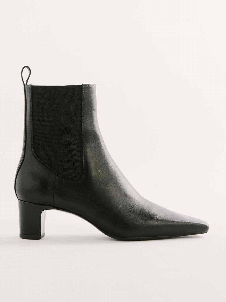 Women's Reformation Romina Ankle Boots Black | USA-875326