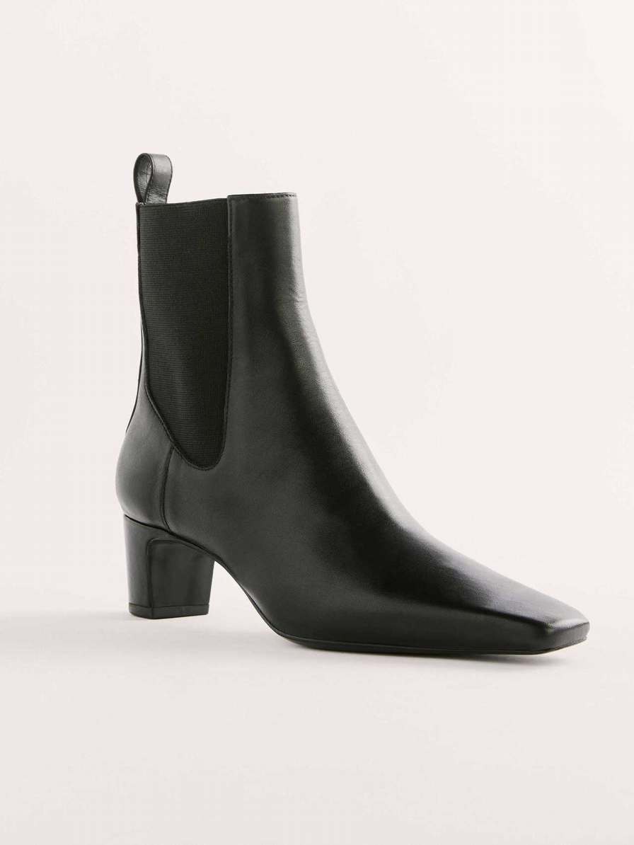 Women's Reformation Romina Ankle Boots Black | USA-875326