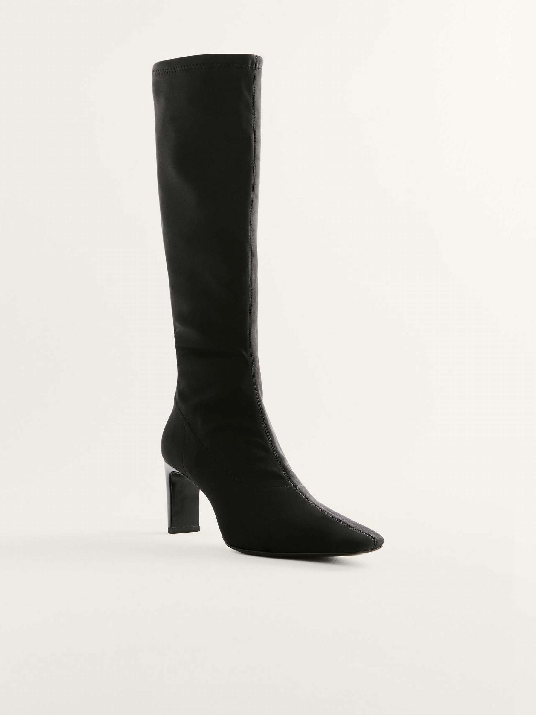 Women's Reformation Rosa Stretch Knee-high Boots Black | USA-4803256