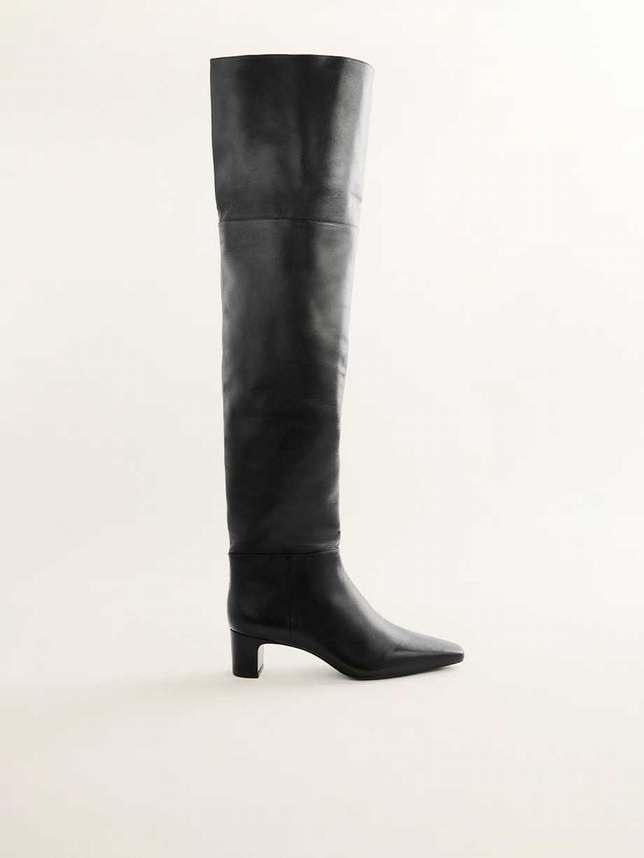 Women's Reformation Ruby Over Knee-high Boots Black | USA-210587