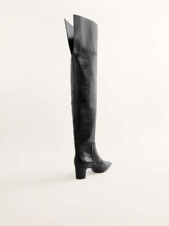 Women's Reformation Ruby Over Knee-high Boots Black | USA-210587