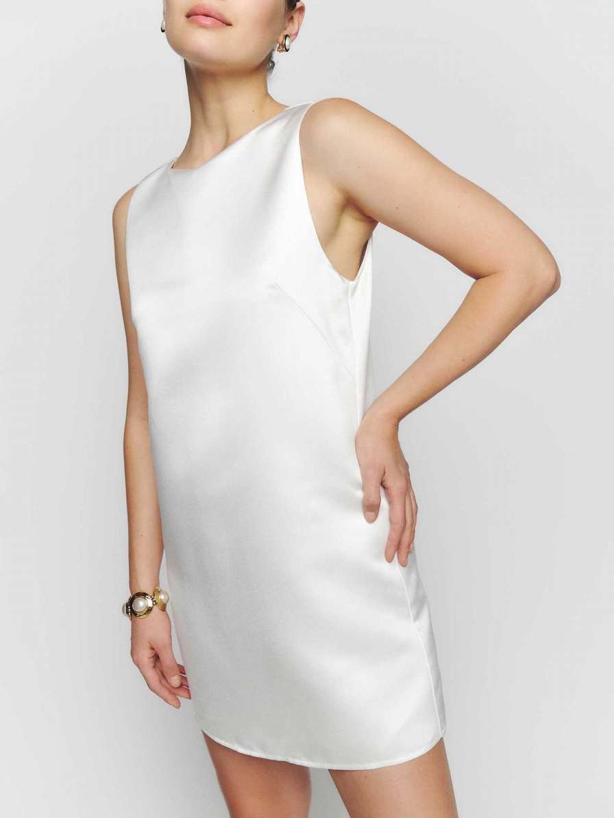 Women's Reformation Sarena Dress White | USA-546830