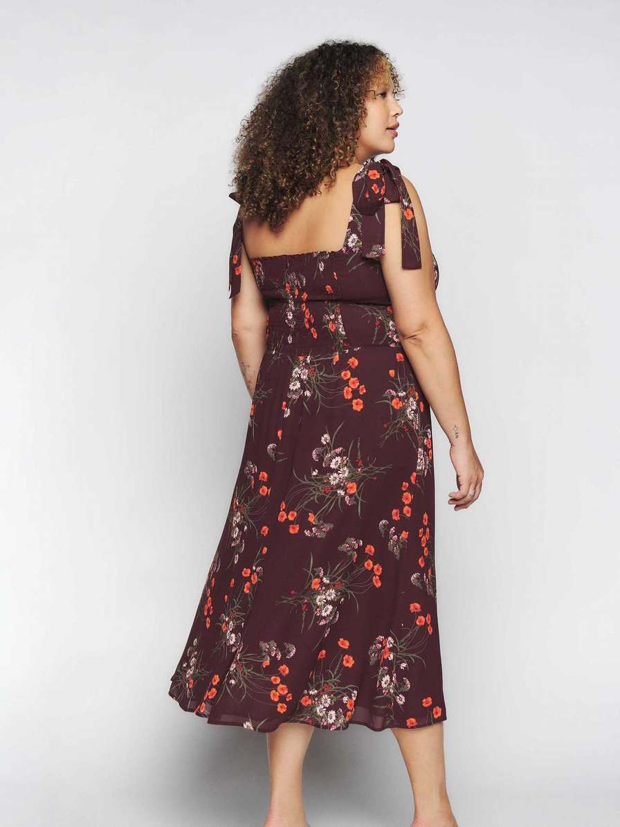 Women's Reformation Twilight Es Dress Flower | USA-362174