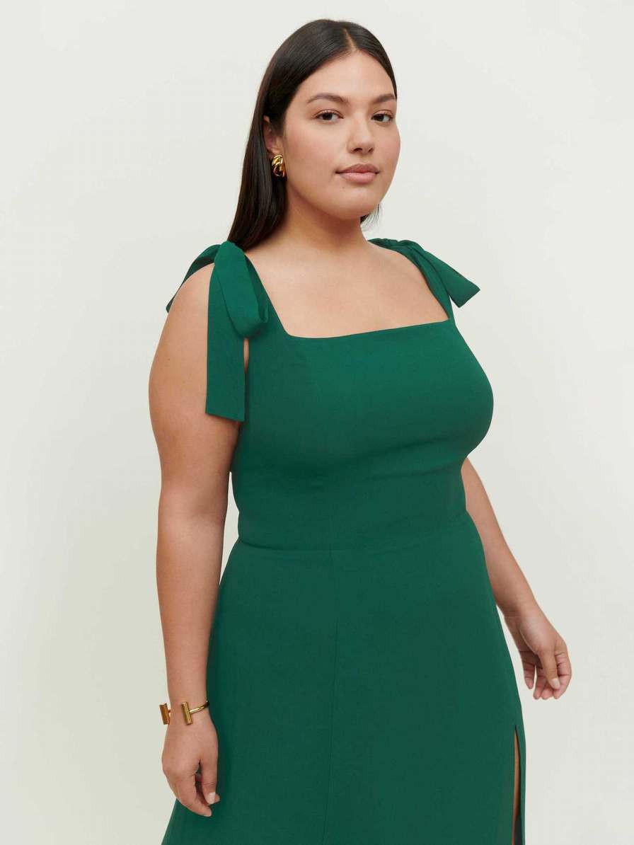 Women's Reformation Twilight Es Dress Turquoise | USA-0715843