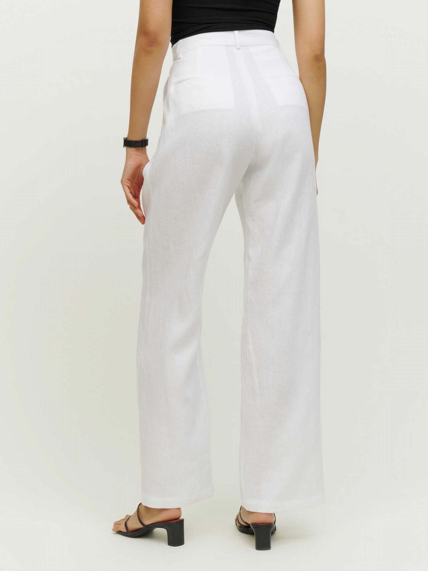 Women's Reformation Vesta Pants White | USA-2637048