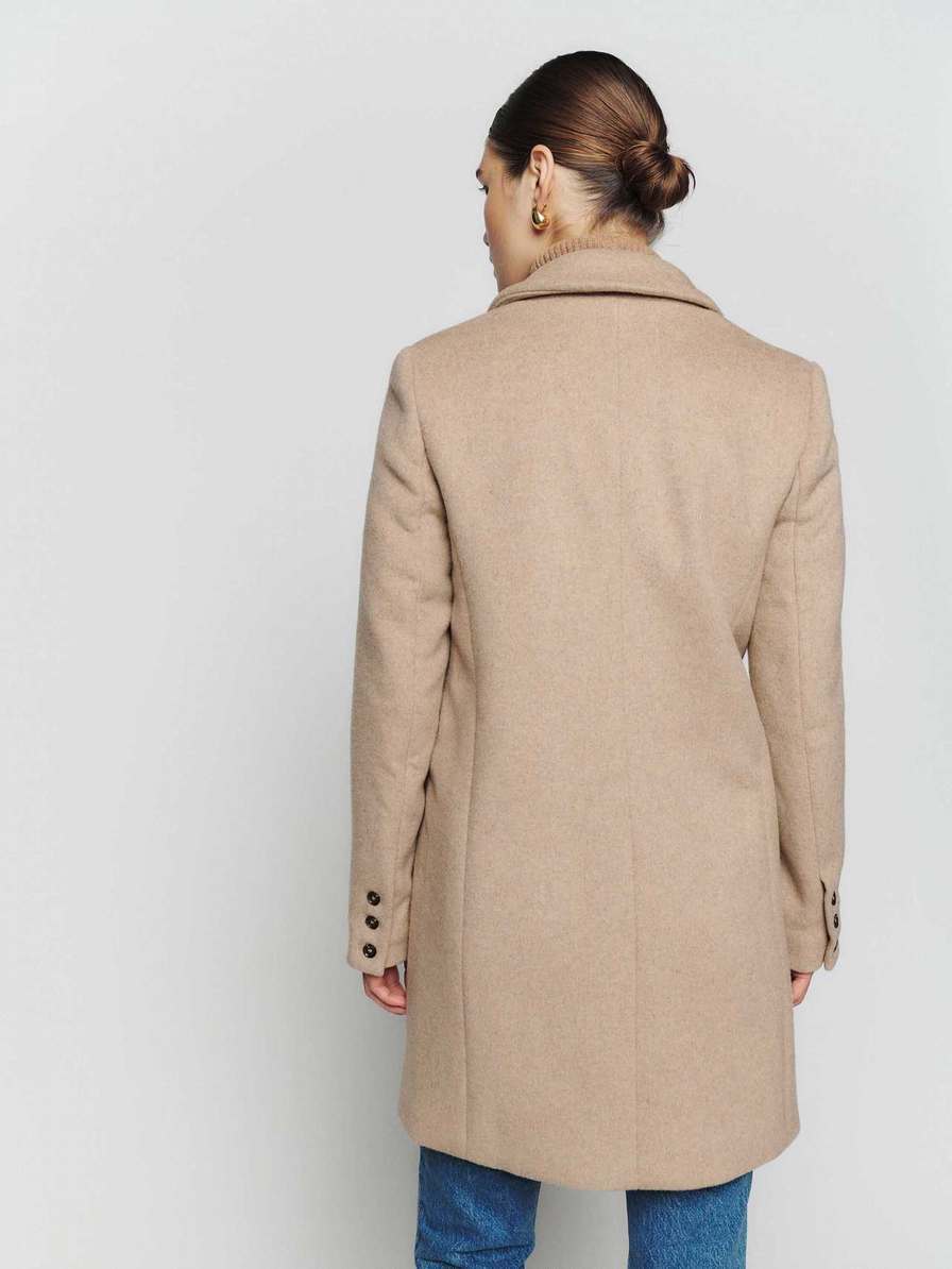 Women's Reformation Whitmore Coats Light Brown | USA-086172