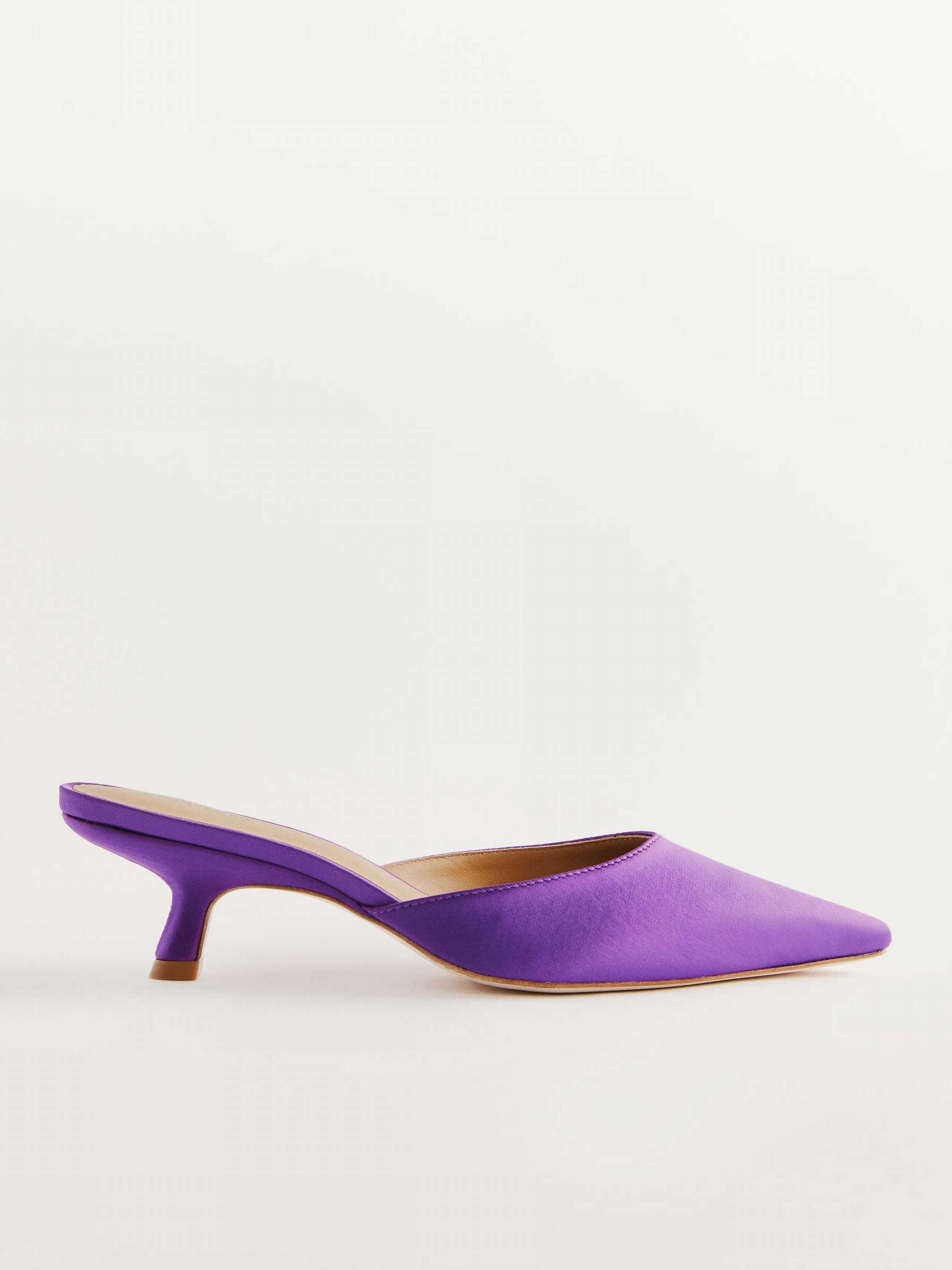 Women's Reformation Wilda Kitten Mules Purple | USA-0815463