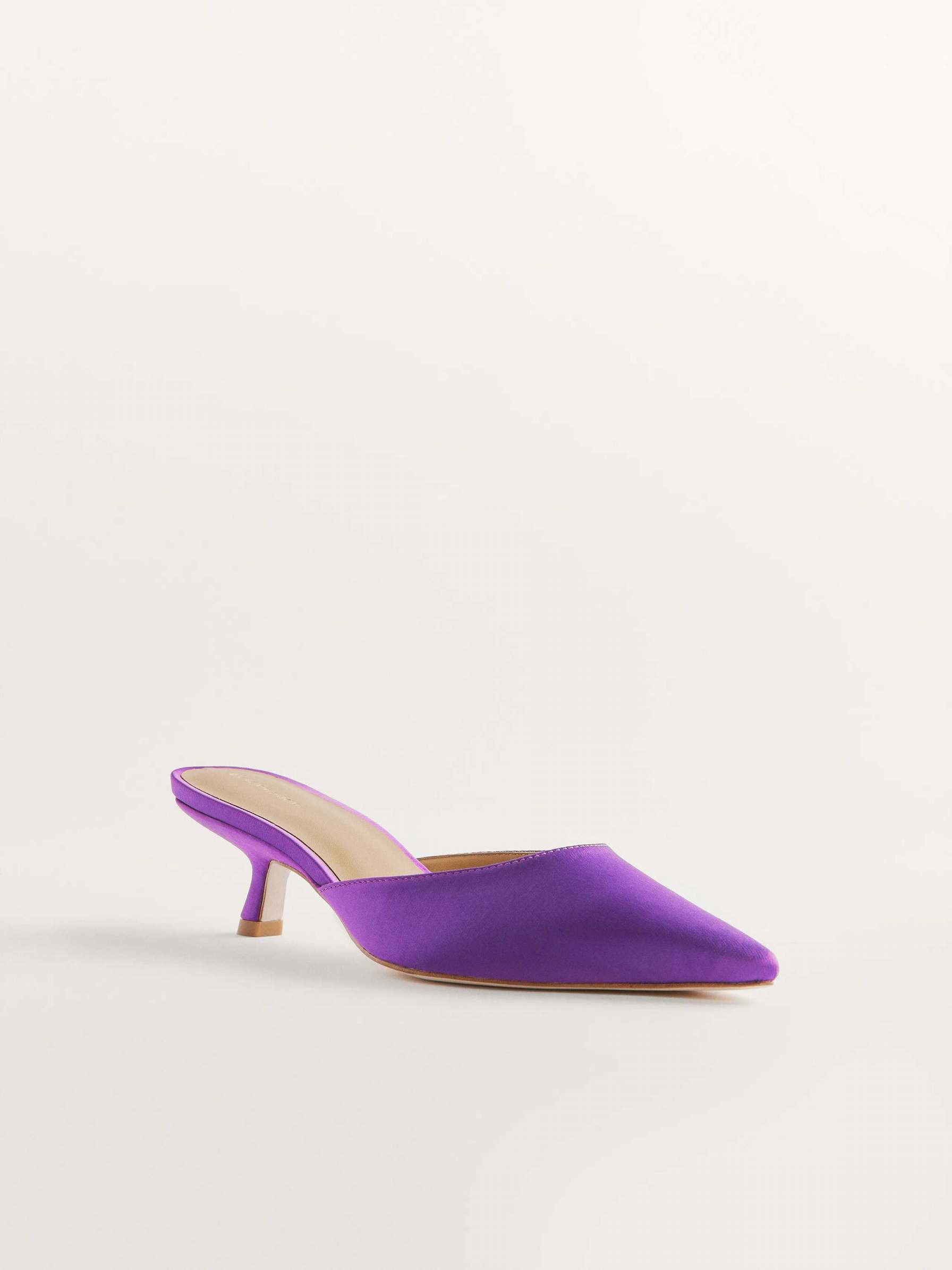 Women's Reformation Wilda Kitten Mules Purple | USA-0815463