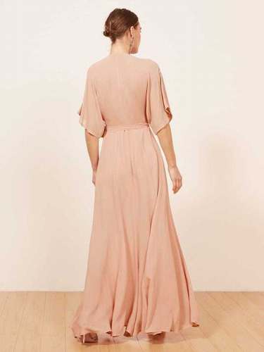 Women's Reformation Winslow Dress Pink | USA-2503148