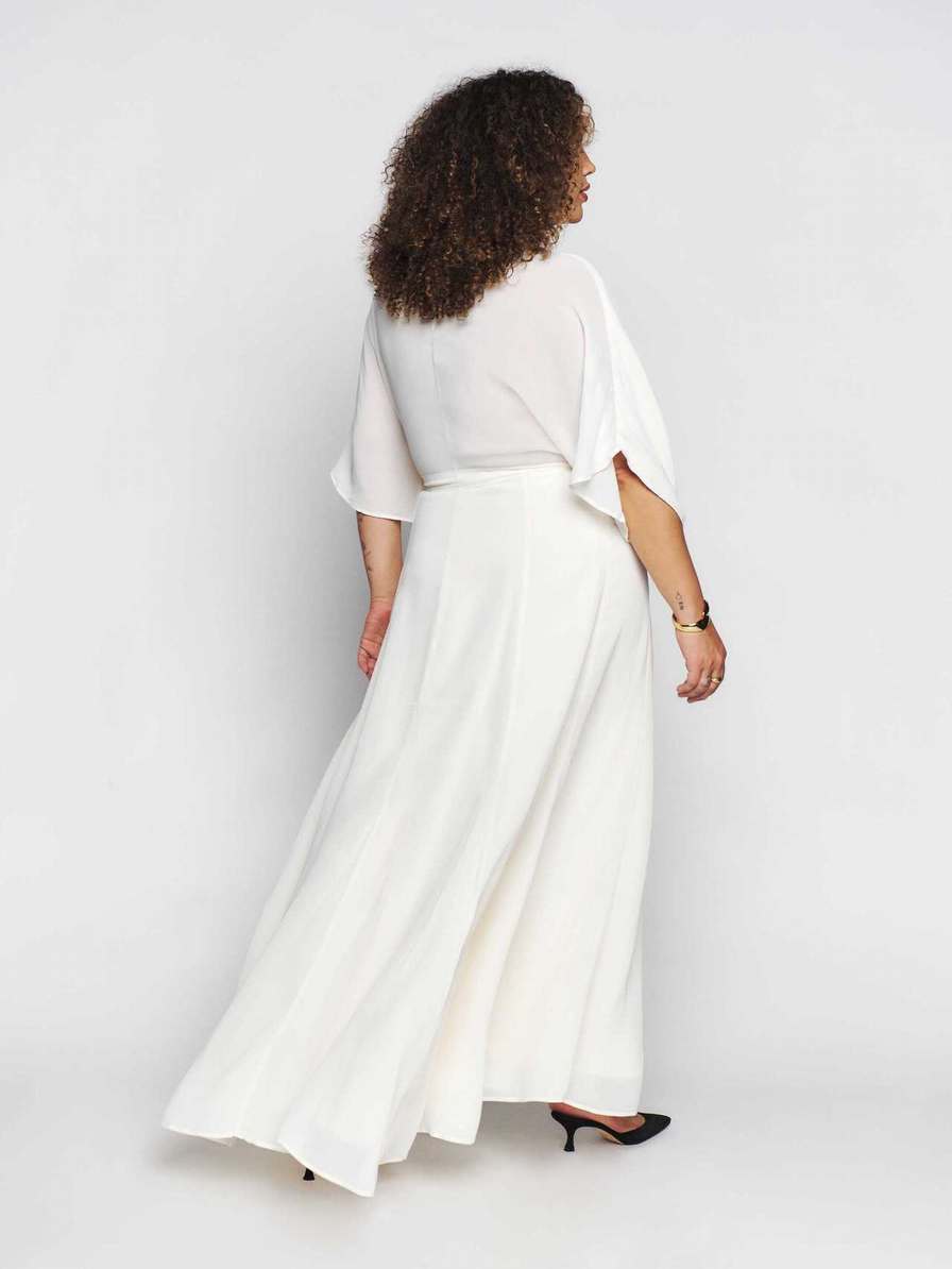 Women's Reformation Winslow Es Dress White | USA-062541