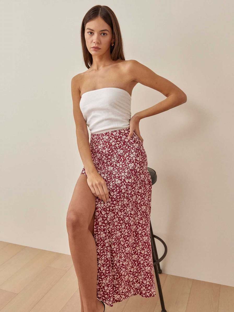 Women's Reformation Zoe Skirts Flower | USA-146038