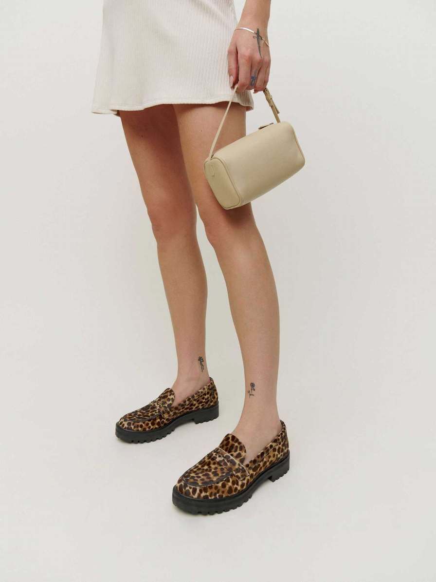 Women's Reformation Agathea Chunky Loafers Leopard | USA-305814