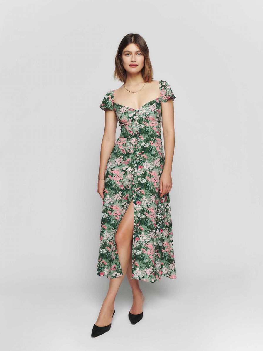 Women's Reformation Baxley Dress Flower | USA-617542