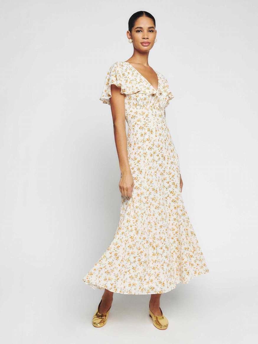 Women's Reformation Bronwen Dress Flower | USA-0438561