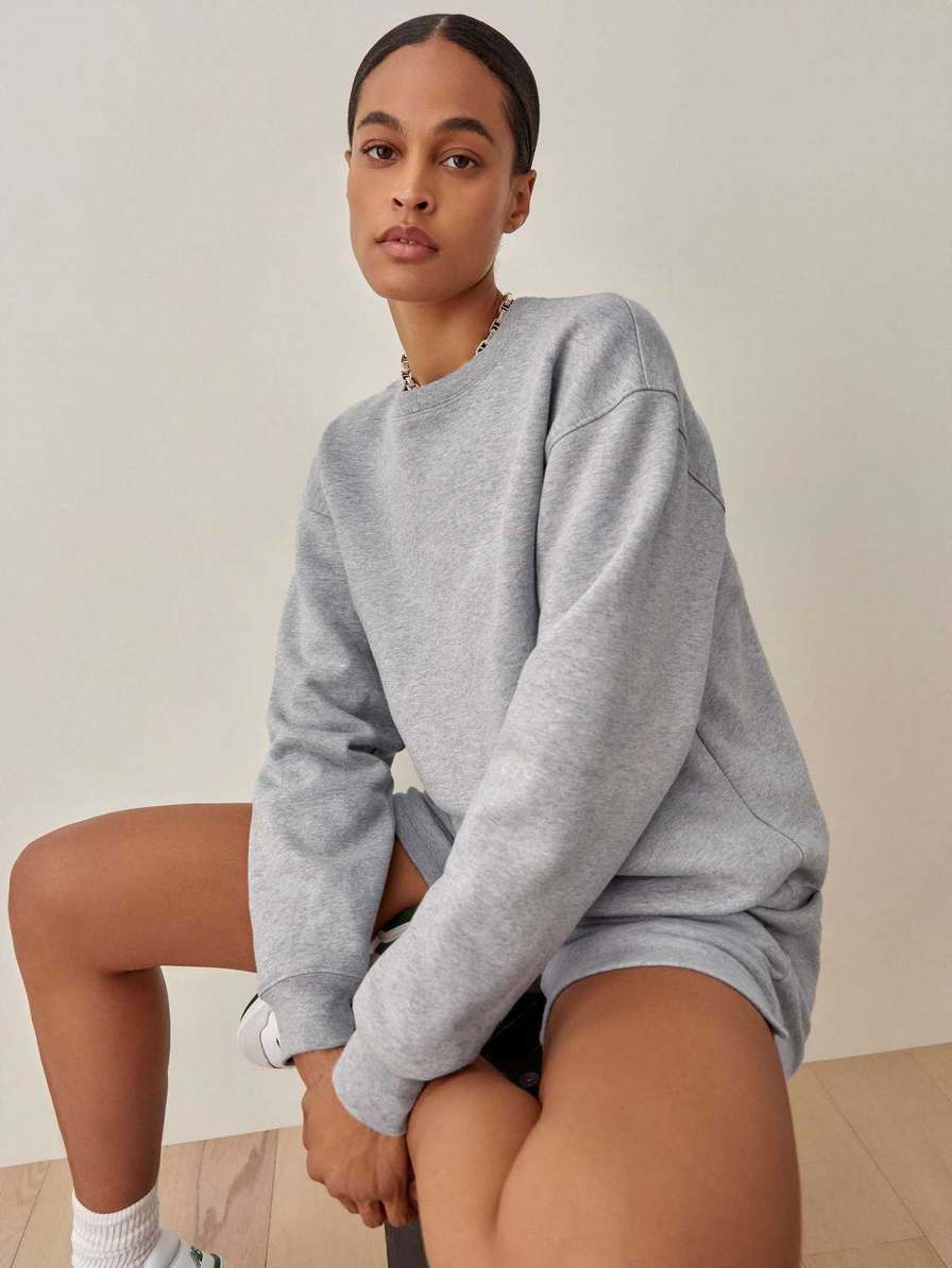 Women's Reformation Classic Sweatshirt Grey | USA-603451