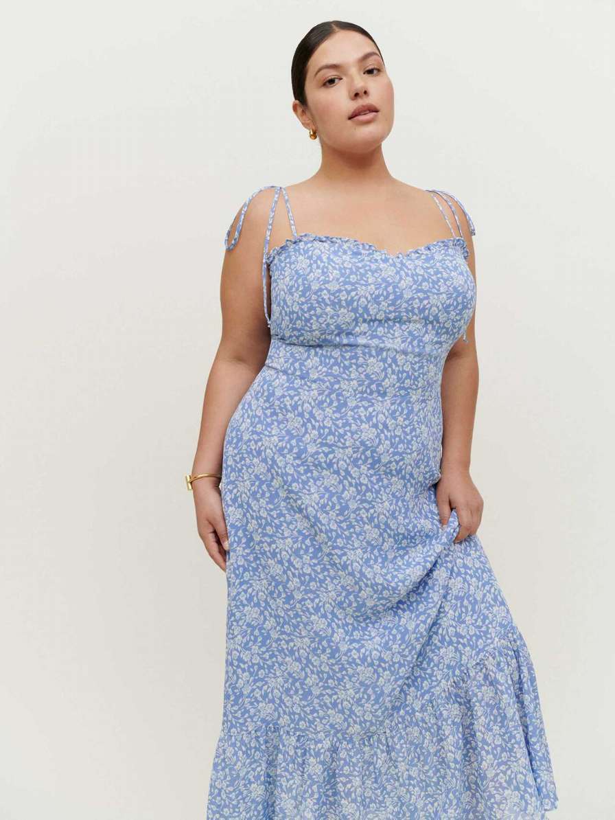 Women's Reformation Enya Es Dress Flower | USA-478132