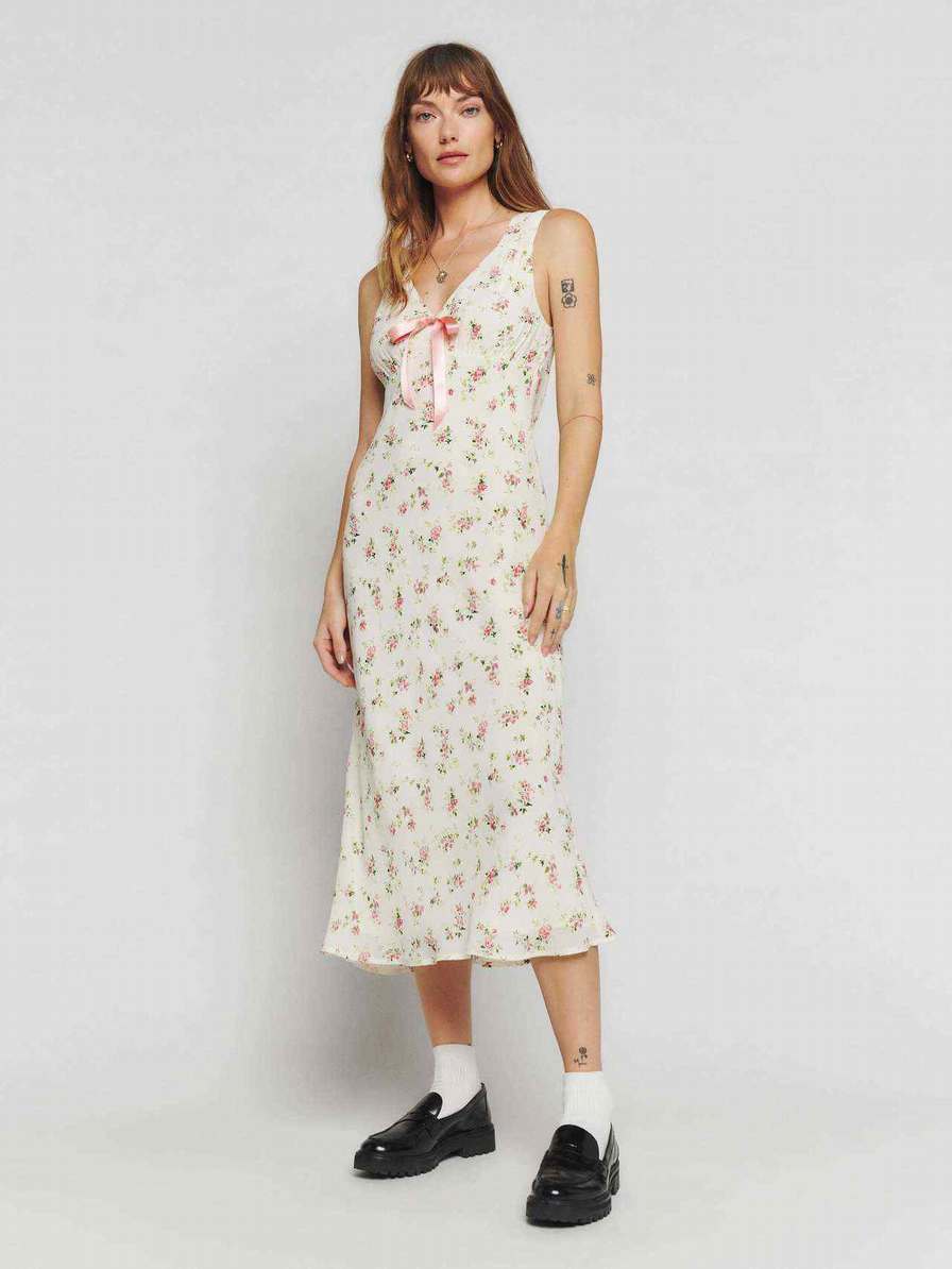 Women's Reformation Janis Dress Flower | USA-5764318