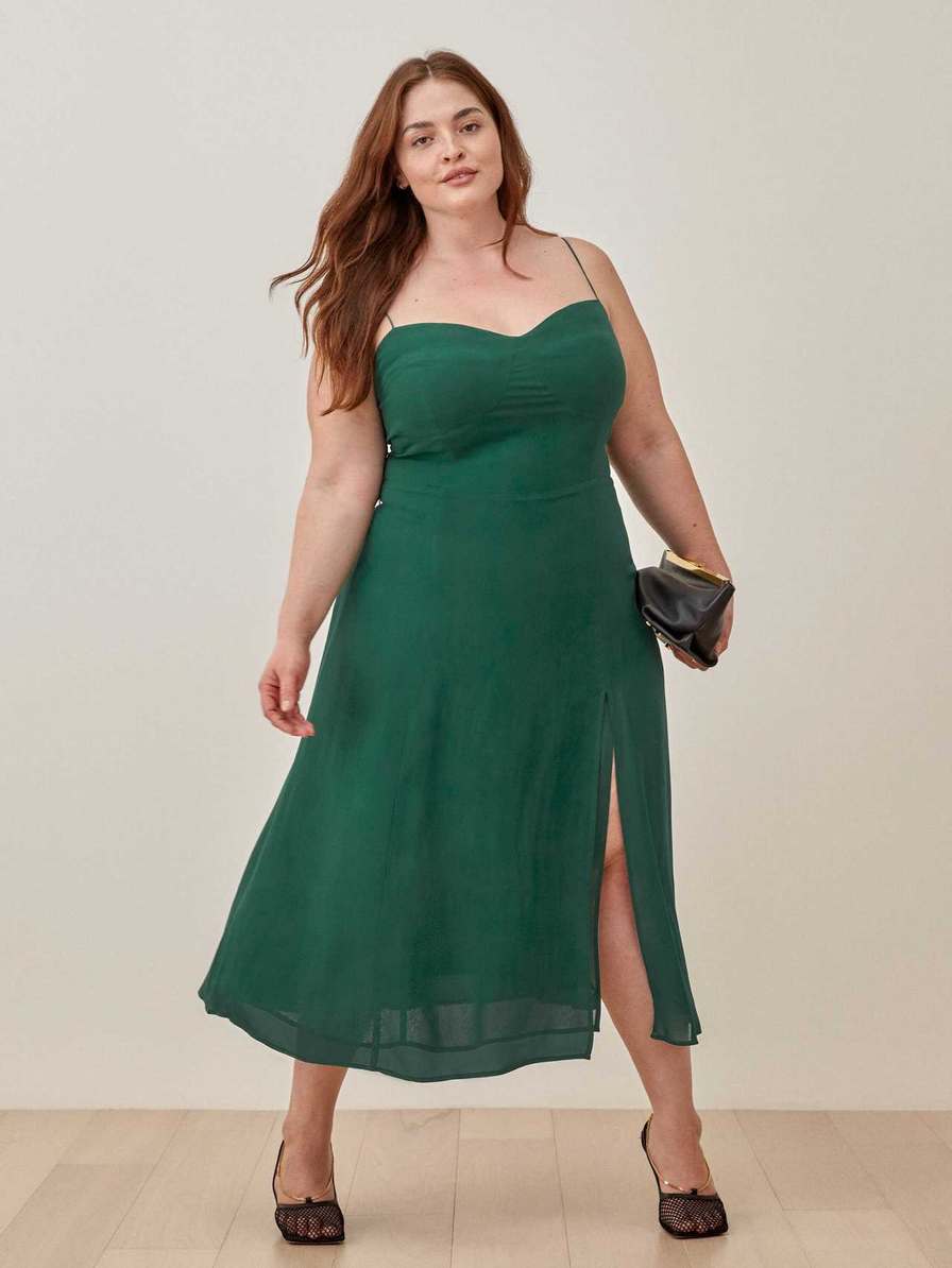 Women's Reformation Juliette Es Dress Turquoise | USA-1658342