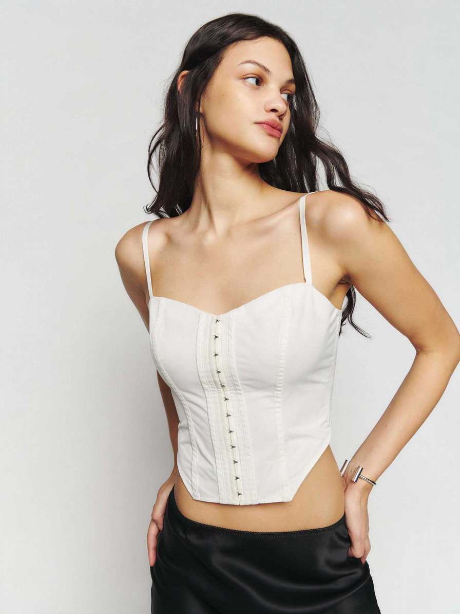 Women's Reformation London Tops Cream | USA-312670