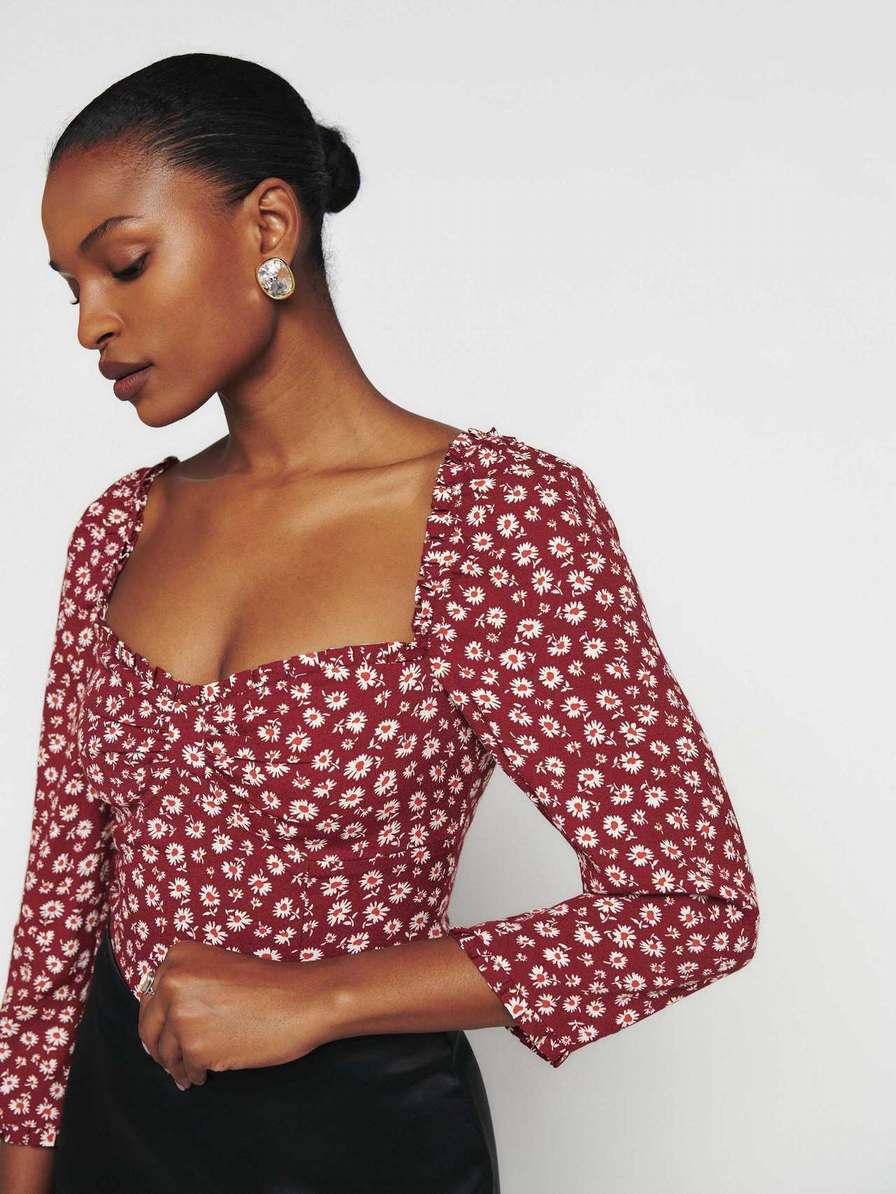 Women's Reformation Meriah Tops Flower | USA-604735