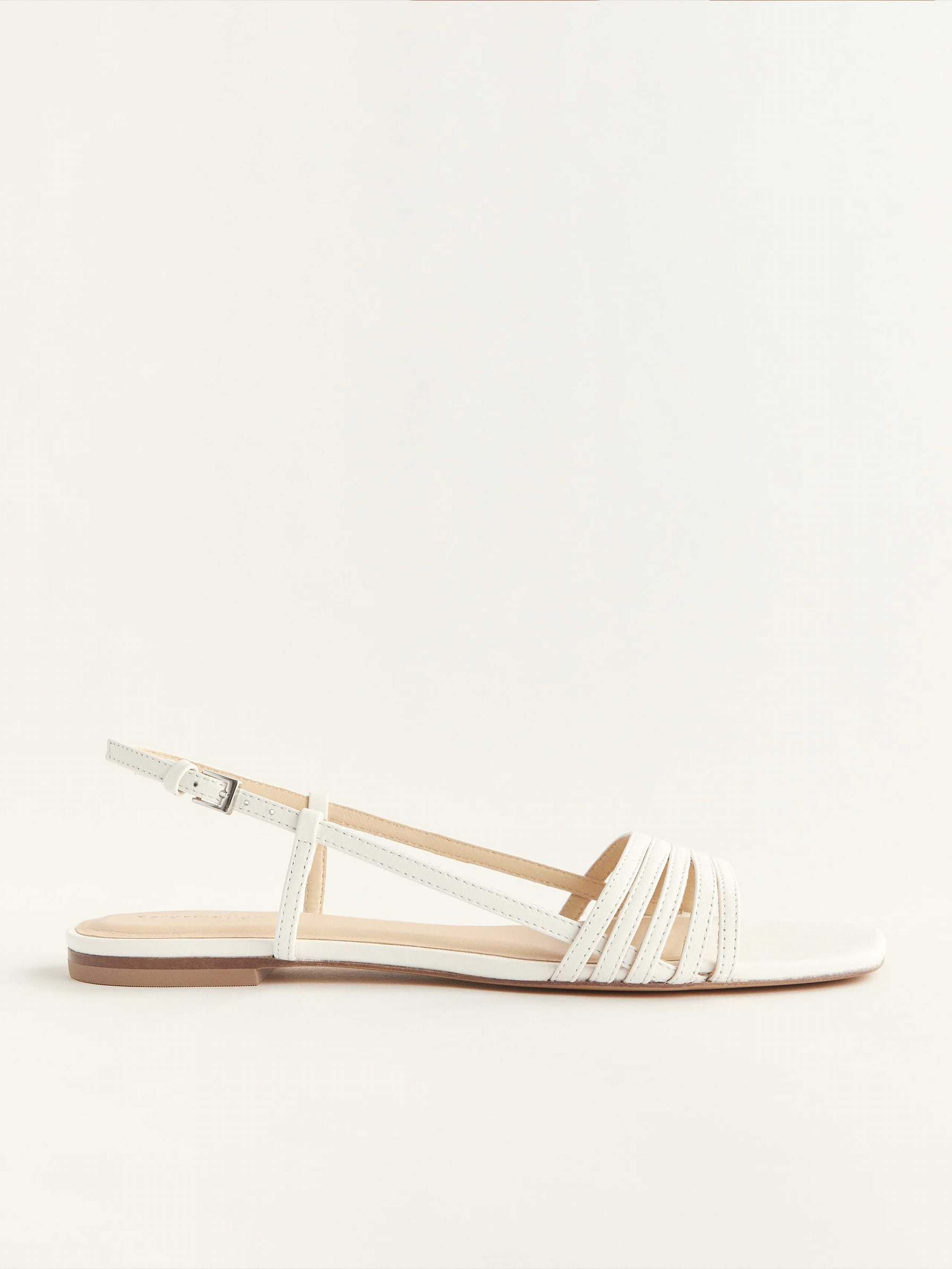 Women's Reformation Millie Lattice Sandals White | USA-531842