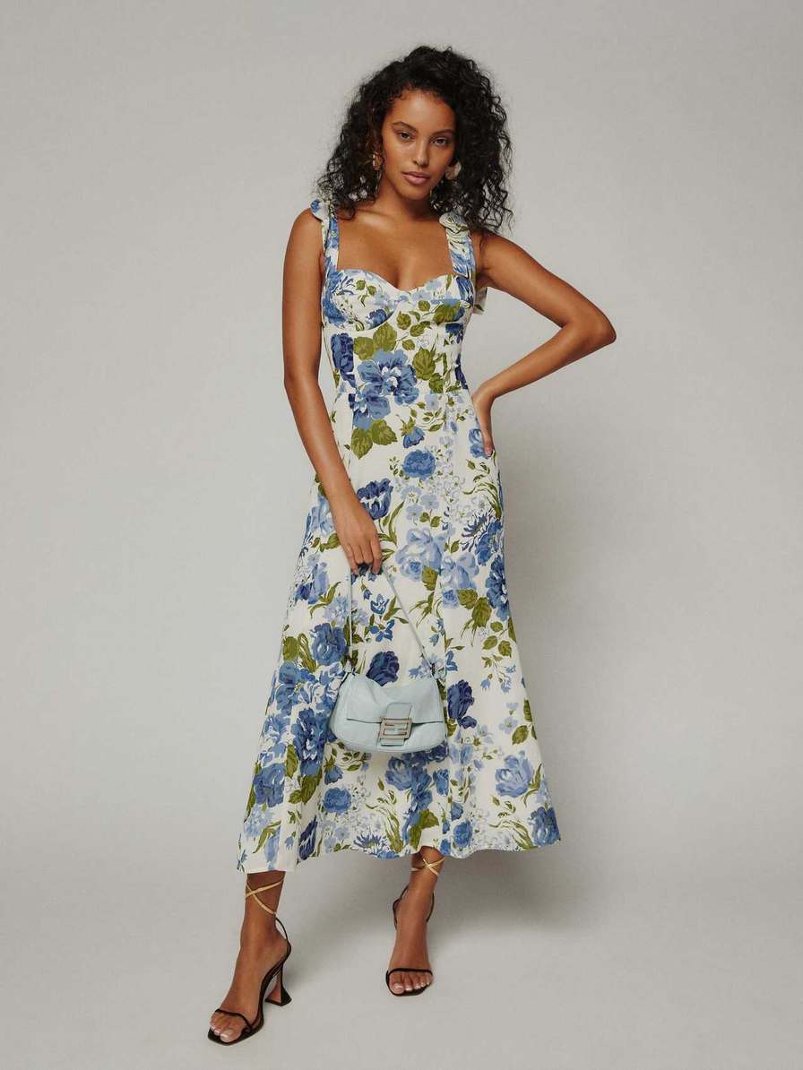 Women's Reformation Nadira Dress Flower | USA-185640