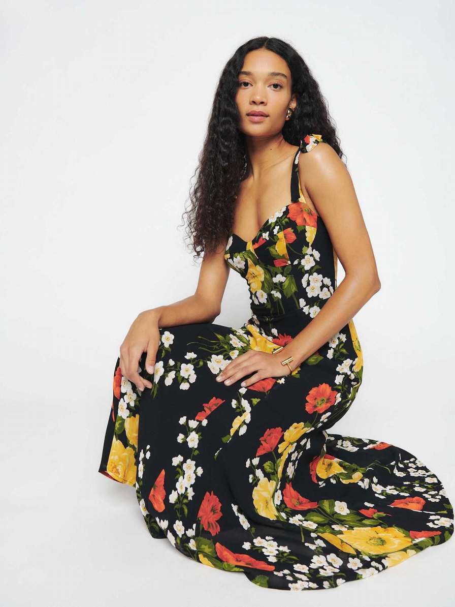 Women's Reformation Nadira Dress Flower | USA-750126