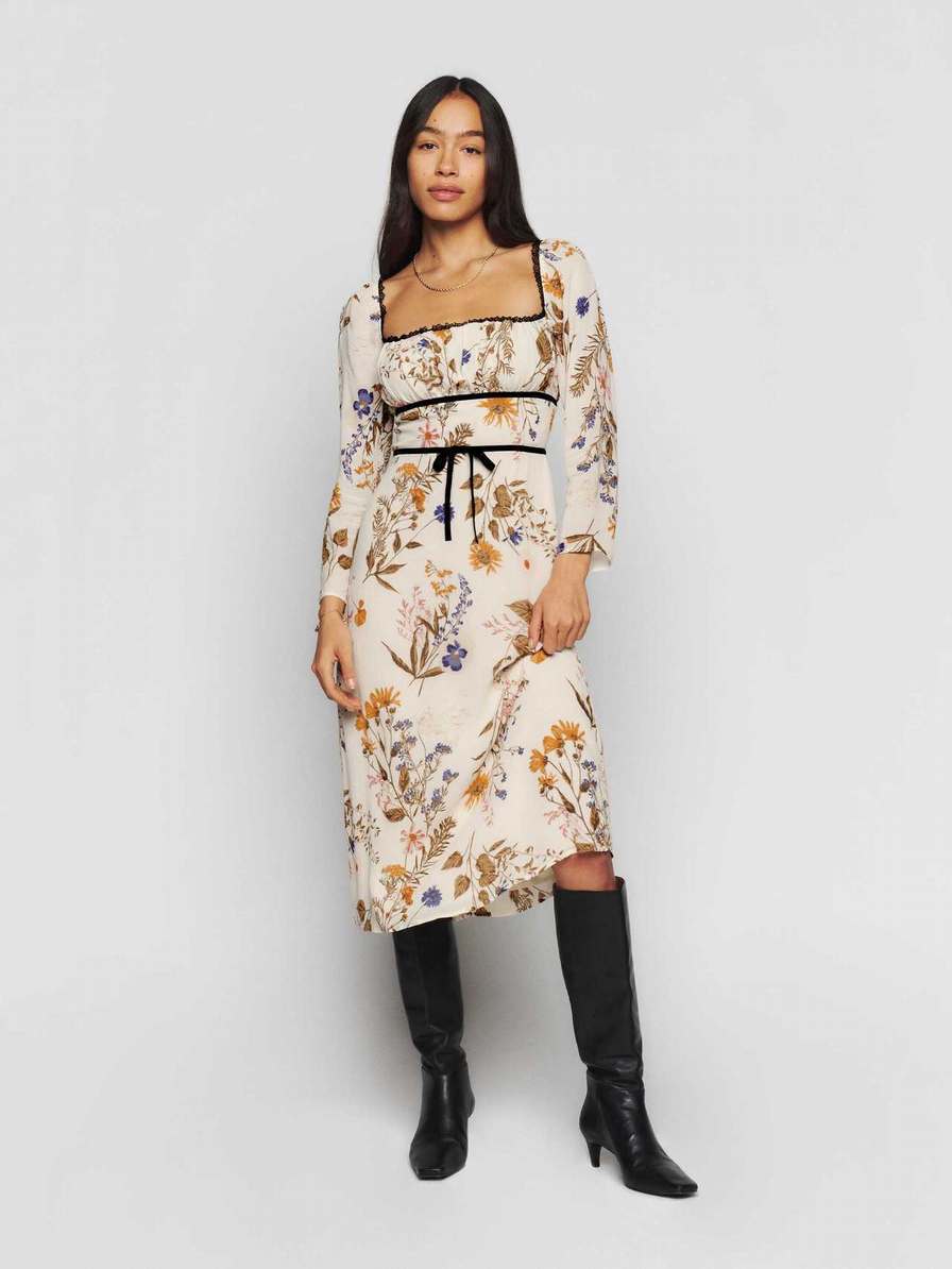 Women's Reformation Pennie Dress Flower | USA-657241