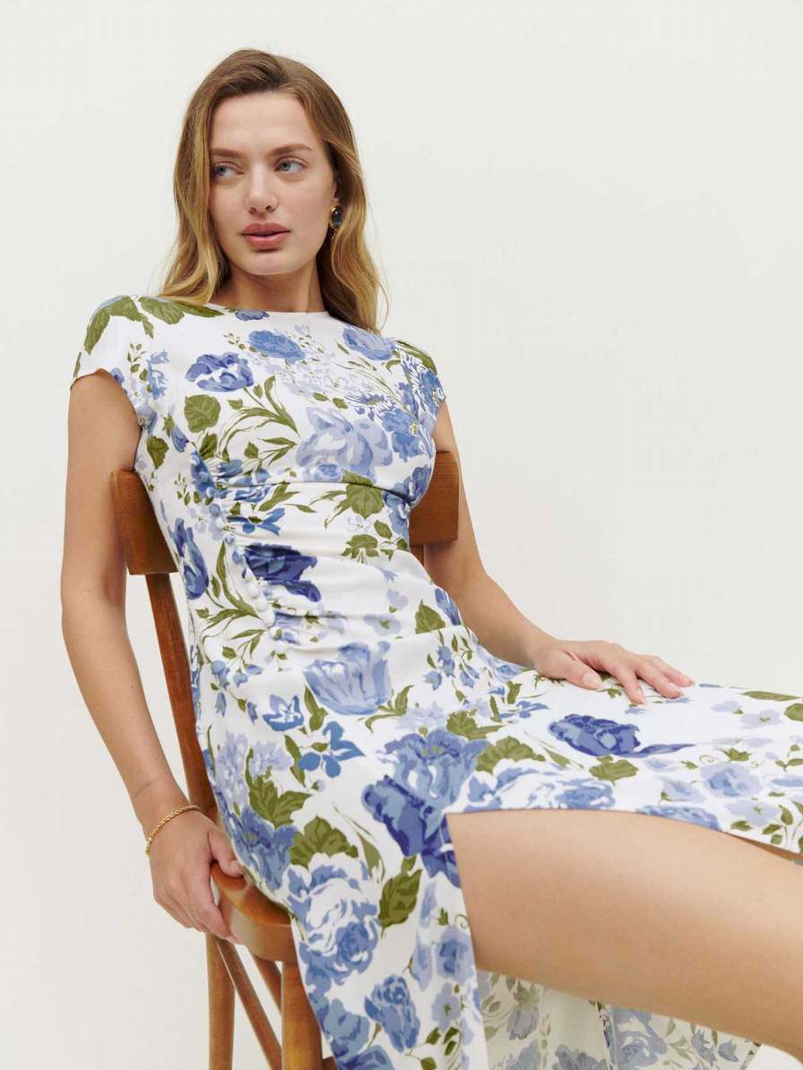 Women's Reformation Petites Frasier Dress Flower | USA-523480