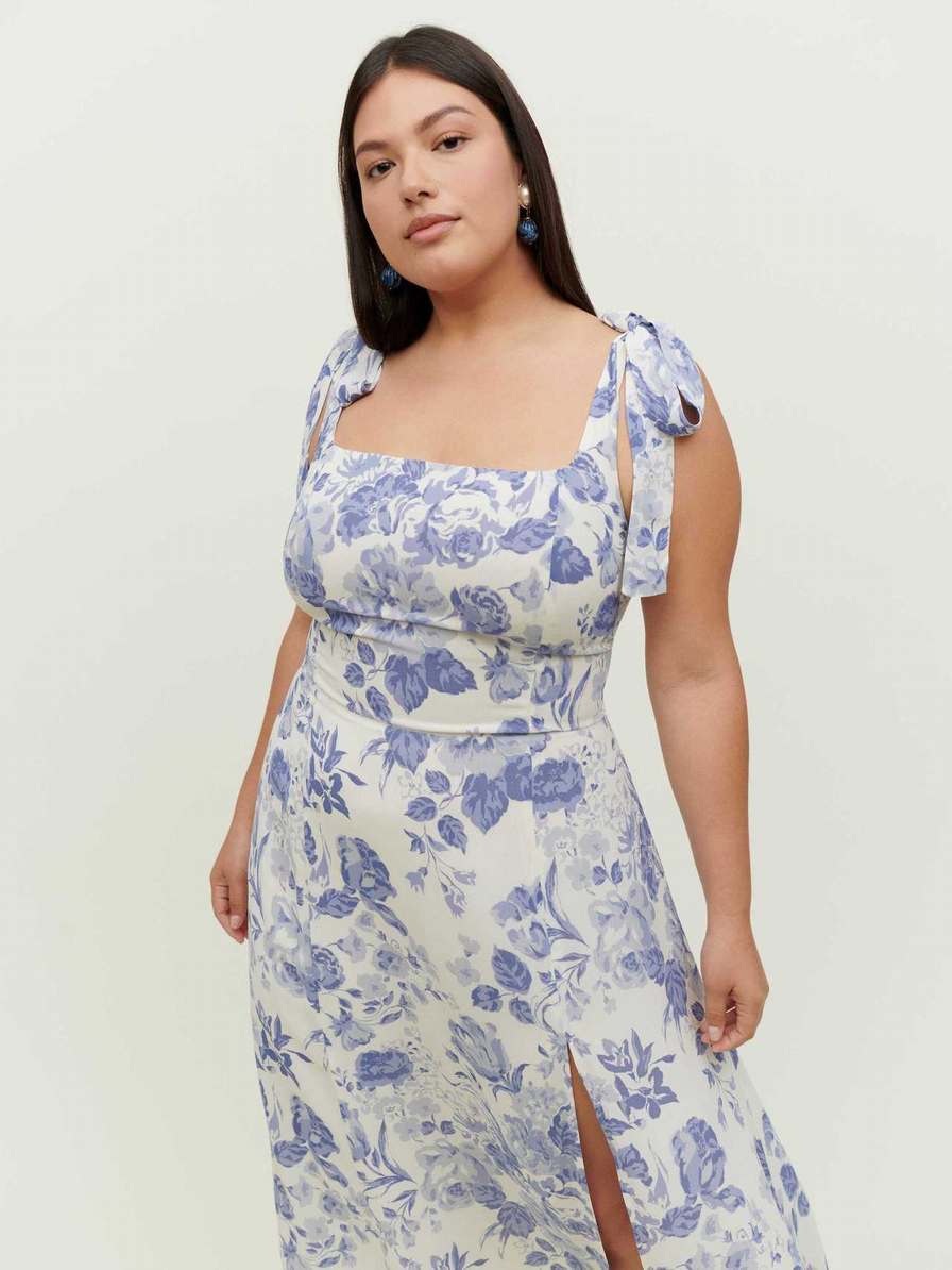 Women's Reformation Twilight Es Dress Flower | USA-634510